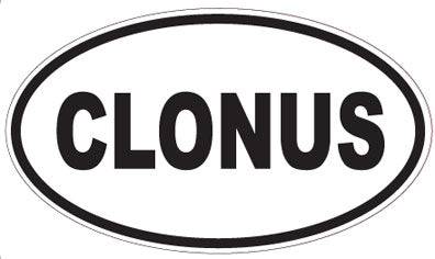 CLONUS - Oval Sticker