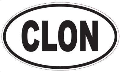 CLON - Oval Sticker