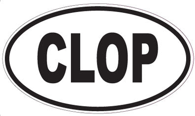 CLOP - Oval Sticker