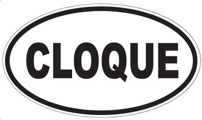CLOQUE - Oval Sticker