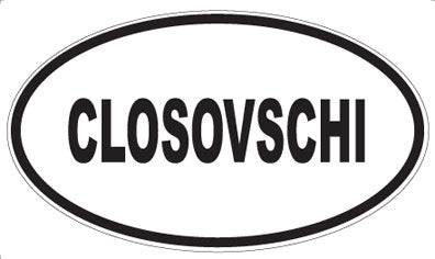 CLOSOVSCHI - Oval Magnet