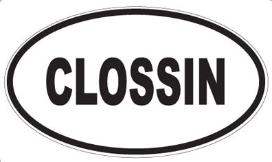 CLOSSIN - Oval Magnet