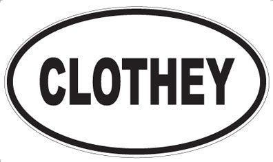 CLOTHEY - Oval Magnet