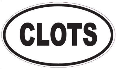 CLOTS - Oval Sticker