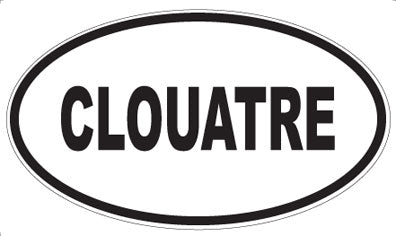 CLOUATRE - Oval Magnet