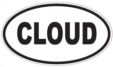 CLOUD - Oval Magnet