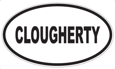 CLOUGHERTY - Oval Magnet