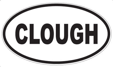 CLOUGH - Oval Magnet