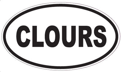 CLOURS - Oval Sticker