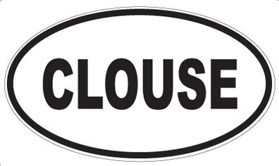 CLOUSE - Oval Magnet