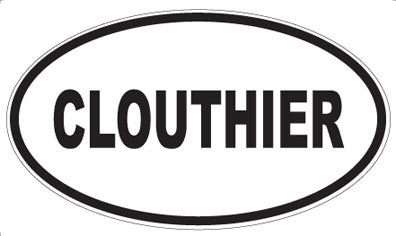 CLOUTHIER - Oval Magnet