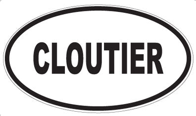 CLOUTIER - Oval Magnet