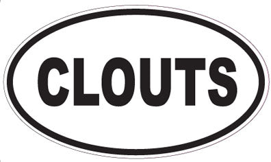 CLOUTS - Oval Sticker