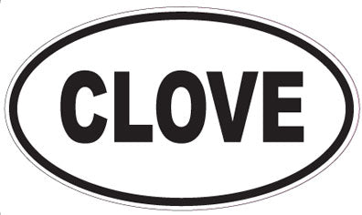 CLOVE - Oval Sticker