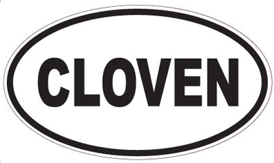 CLOVEN - Oval Sticker