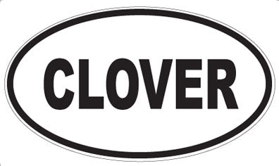 CLOVER - Oval Magnet