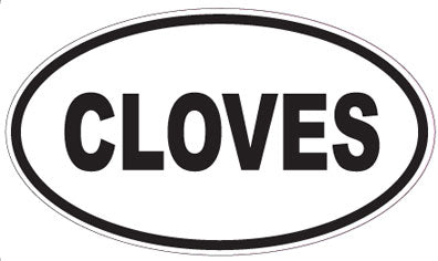CLOVES - Oval Sticker