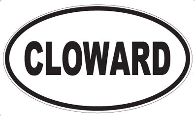 CLOWARD - Oval Magnet