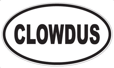 CLOWDUS - Oval Magnet