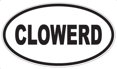 CLOWERD - Oval Magnet