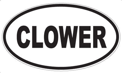 CLOWER - Oval Magnet