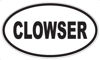 CLOWSER - Oval Magnet