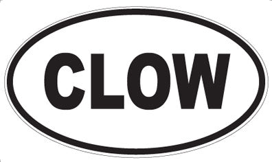 CLOW - Oval Magnet