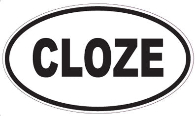 CLOZE - Oval Magnet