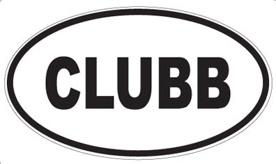 CLUBB - Oval Magnet