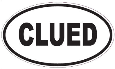 CLUED - Oval Magnet