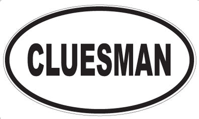 CLUESMAN - Oval Magnet