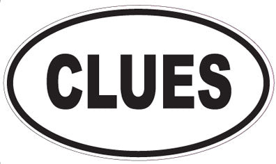 CLUES - Oval Magnet