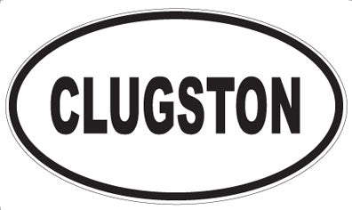 CLUGSTON - Oval Magnet