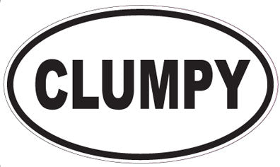 CLUMPY - Oval Sticker