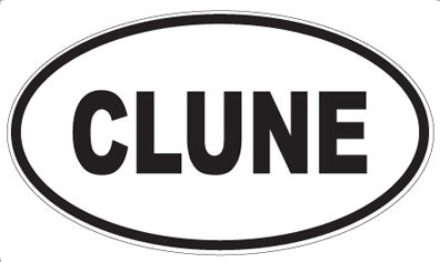 CLUNE - Oval Magnet