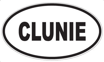 CLUNIE - Oval Magnet