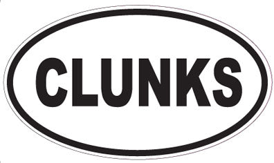 CLUNKS - Oval Sticker