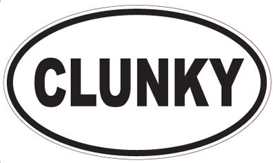 CLUNKY - Oval Sticker