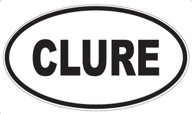 CLURE - Oval Magnet