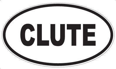 CLUTE - Oval Magnet