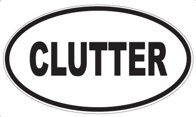 CLUTTER - Oval Magnet