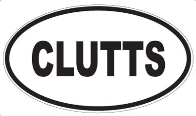 CLUTTS - Oval Magnet