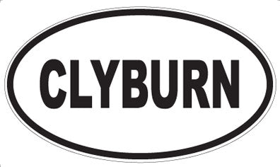 CLYBURN - Oval Magnet