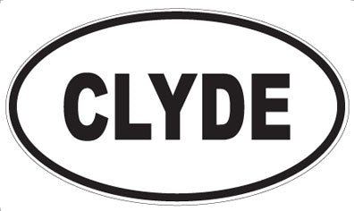 CLYDE - Oval Magnet