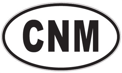 CNM - 3 Letter Initials Oval Sticker