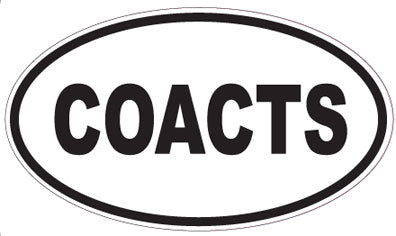 COACTS - Oval Sticker