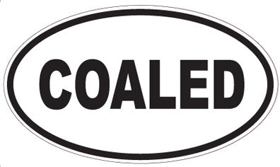 COALED - Oval Sticker