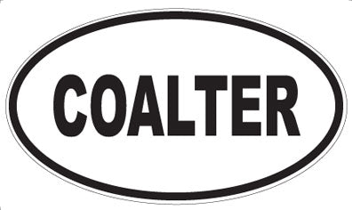 COALTER - Oval Magnet