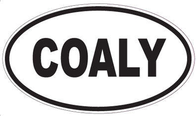 COALY - Oval Sticker