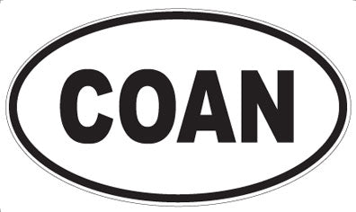 COAN - Oval Magnet